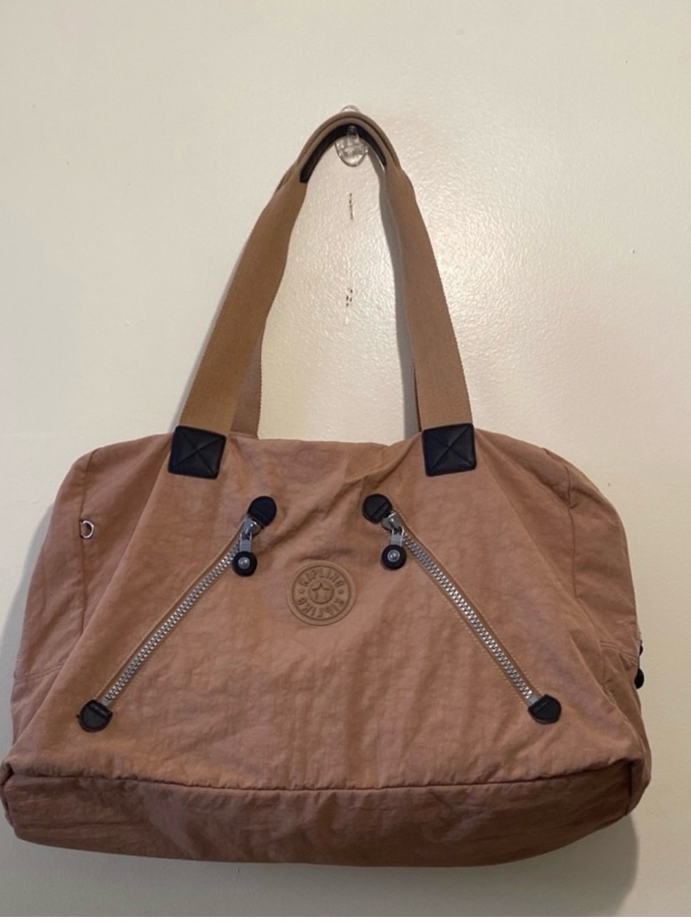 Kipling Brown Weekender Tote Bag